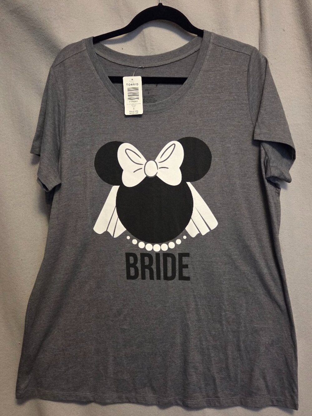 Torrid Disney Minnie Bride Tee 2 NWT